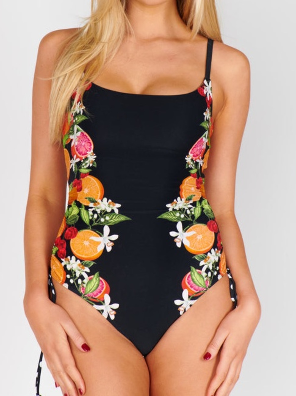 NEW Show Me Your Mumu Maldives One Piece Tropical Sangria Multi Swimsuit Ruched